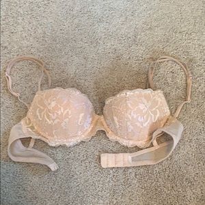 Pink Victoria’s Secret Demi lace bra